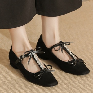 Chaussures à talons bas sexy pour femme, toutes saisons, avec talon aiguille antidérapant, pour les fêtes, les bureaux, les mariages et les occasions formelles - Product Image 3