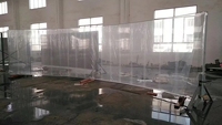 Plaque acrylique PE sur mesure résistante aux UV et à l'huile pour piscine, murs transparents impeccables, découpe sur mesure