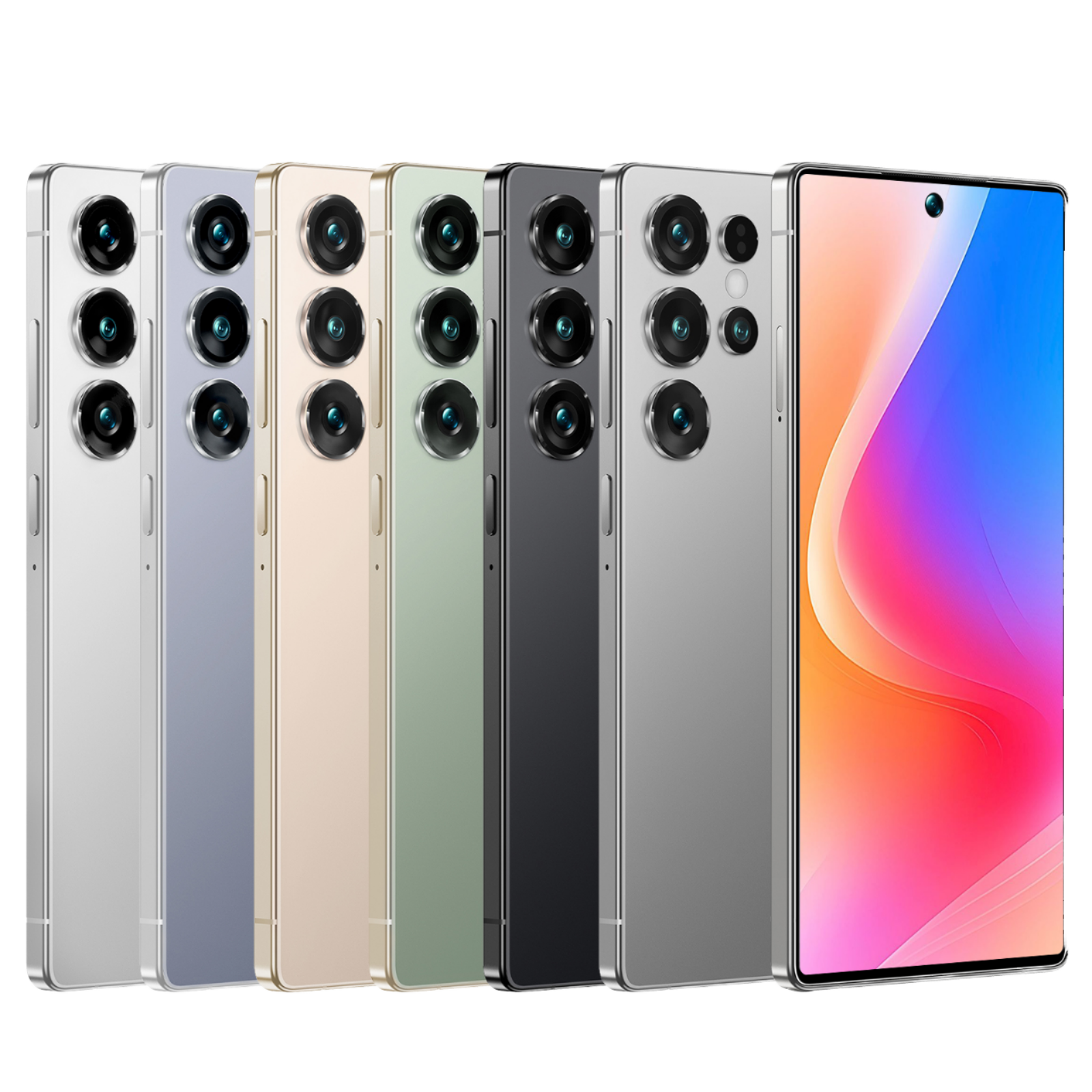 S25 смартфон на Android 14, четырехъядерный, разблокированный мобильный телефон с двумя SIM-картами, 64 МП, 108 МП, LTE