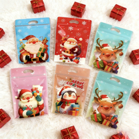 Sacs cadeaux de Noël avec poignées, différents styles, sacs à biscuits, friandises, bonbons, collations pour les fêtes de Noël d'hiver, décorations, cadeaux