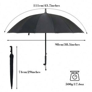 Parapluie de golf personnalisé en gros avec logo - Parapluie droit de haute qualité super économique pour les promotions et la pluie - Product Image 4