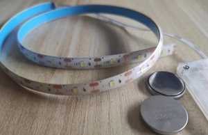Cr2032 pin di động Powered LED Strip Lights 5V 6V 0.5m linh hoạt SMD3528 SMD2835 ánh sáng Strings của 8 mét chiều rộng - Product Image 4