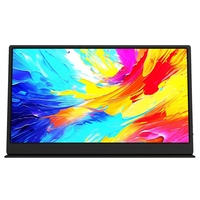 Moniteur portable OEM 15,6 pouces 1080P IPS LCD HDR plein écran / Interface Type-C, support pliable réglable, étui, haut-parleur intégré