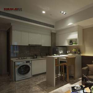 American Style Kitchenette All In One Cupboards Modern Oem Tall Unit Price Kitchen Cabinet - Product Image 5