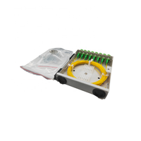 Cajas de terminación de fibra óptica de alta velocidad de 8 fibras LC dúplex/simple, cables metálicos para redes de fibra abierta para uso FTTH, FDF de 4 núcleos