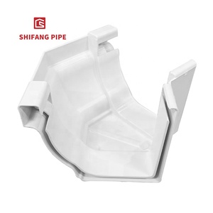 Top Qualité <span class=keywords><strong>Pvc</strong></span> Gouttière Descente 5.2 pouces raccord de tuyau système de toit en plastique 135 degrés coin extérieur Raccord de gouttière - Product Image 2