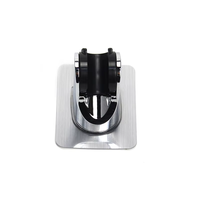 Support de Douche Moderne Auto-Adhésif en ABS Argenté pour Appartement, Support de Douchette à Main Réglable, Base de Fixation pour Lance de Pulvérisation, Rail Coulissant