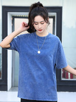 T-shirt surdimensionné 230g en coton épais 100% avec logo personnalisé pour hommes, anti-boulochage, idéal pour le streetwear, les cadeaux d'entreprise et les équipes