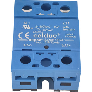 รีเลย์โซลิดสเตต Celduc รุ่น SO967460 90A 24-600VAC พร้อมฮีทซิงค์ - Product Image 1