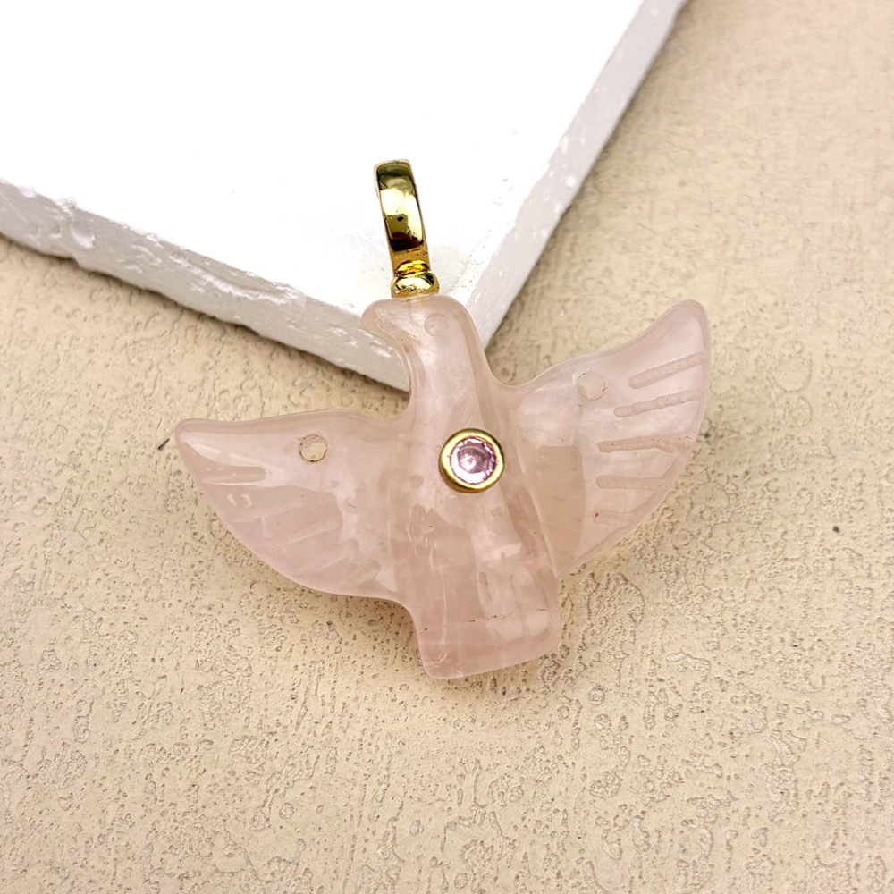 Quartz rose - or