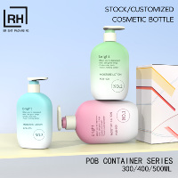 Bouteilles cosmétiques en plastique HDPE à toucher doux pour le traitement des cheveux, le savon liquide pour le corps et les mains, le nettoyant, et le distributeur de lotion, emballage pour marque privée