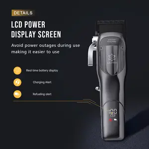 Cortadora de pelo recargable inalámbrica de alta velocidad LILIPRO 8100RPM para hombres, cortadora de pelo profesional