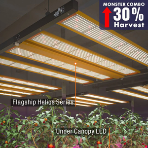 Helios 1000W UV LED Grow Light 4-Bard spettro regolabile 35 pz Stock controllo 0-10V 120-277V luce superiore 30% Blooming Boost IP65 - Product Image 2