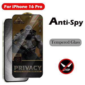 Protecteur d'écran de confidentialité à couverture complète pour iPhone 14 15 16 <span class=keywords><strong>Pro</strong></span> Max Film de protection en verre trempé anti-espion pour iPhone X XR XS Max - Product Image 2