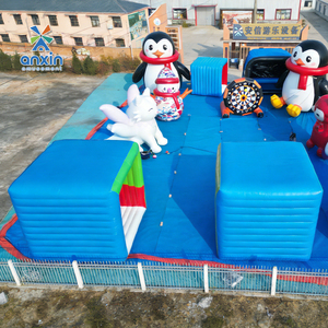 <span class=keywords><strong>Cube</strong></span> gonflable géant d'obstacles Anxin Factory, durable, vert, blanc, rouge, bleu, équipement de jeu sportif pour adultes en plein air - Product Image 2