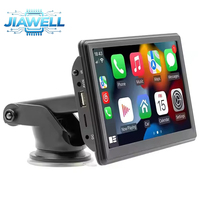 Monitor Portátil para Auto de 7 Pulgadas con Pantalla HD, CarPlay, Android Auto, EQ, Música BT, SD, TF, FM, Control por Voz, Entrada Auxiliar, Navegación, Reproductor MP5
