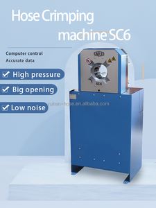 Máquina de crimpado delgada UNIFLEX SC6 con cilindro neumático 90. Conexión de codo extendido y motor como componentes centrales para sistemas hidráulicos - Product Image 2