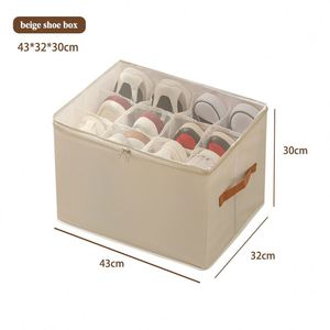 Caja de Almacenamiento Plegable de Tela Oxford de Estilo Americano con Diseño Moderno y Rectangular, con Tapa y Capacidad de 35L para Armario con Múltiples Compartimentos - Product Image 4