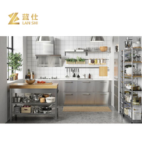 Équipement de cuisine commercial Lubo-LanShi, solution de restauration en acier inoxydable gaz/électrique pour restaurants et hôtels
