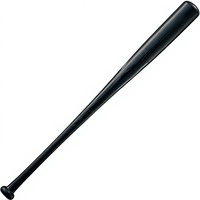 Batte de baseball en composite de bambou noir pour entraînement équilibré