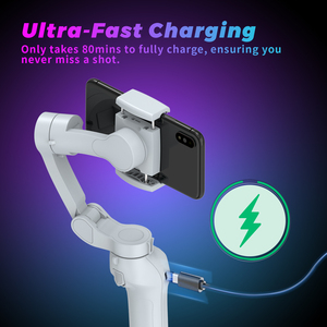 Nhà máy cầm tay 3 trục chống rung có thể gập lại RGB ai Tracker Gimbal ổn định với chân máy cho vlog điện thoại di động & máy quay video - Product Image 6