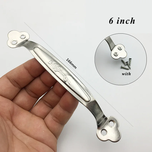 Poignées et boutons de porte modernes en acier inoxydable pour chambre à coucher, cuisine, armoire, tiroirs, avec vis - Product Image 6