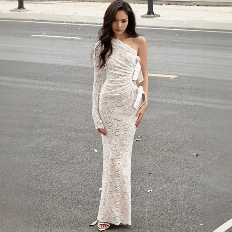 White Bodycon Dress - Elegant Party Midi Style