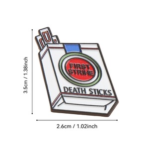 Pin Esmaltado de Star Wars con Diseño de Cigarrillos 'Death Sticks', Broche Divertido de Ciencia Ficción 'First Strike' - Product Image 5