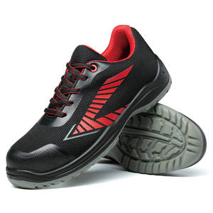 Vendita calda all'aperto della caviglia bassa degli uomini su ordinazione della fabbrica Sneakers sportive nere scarpe di sicurezza della punta in acciaio per le fatiche - Product Image 5