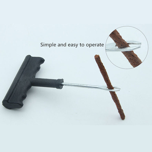 Kit di riparazione pneumatici per auto Tubeless 4 set Kit di strumenti per la riparazione della spina di puntura dei pneumatici - Product Image 5