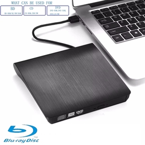 External <strong>Blu</strong> <strong>Ray</strong> DVD burner 3.0 USB&amp;Type-C Brushed Optical Drive <strong>Blu</strong> <strong>Ray</strong> burner Supports <strong>3D</strong> - Product Image 6