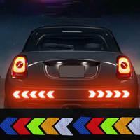 Pegatinas reflectantes de motocicleta eléctrica de alta visibilidad para coches, camiones, cascos, cuerpo luminoso, decoración de casco, señales de advertencia