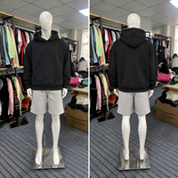 Sweat-shirt à capuche uni 500 GSM, coupe oversize, style streetwear décontracté, impression de logo personnalisée, vente en gros OEM pour homme
