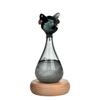 Prédicteur météo Tempête Verre Prévisions météo Stations météo Bouteille Baromètre liquide Décoration de bureau Cadeau bureau à domicile