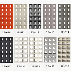 Panneaux muraux 3D en PU à prix d'usine, clôture de pergola extérieure pour cour, briques creuses en PU, écrans et cloisons - Product Image 5