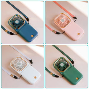 Mini Ventilador Plegable para Colgar en el Cuello, USB, Ajustable, Recargable, Enfriador de Aire, Soporte para Teléfono, 3 Velocidades, Ventilador de Verano - Product Image 5