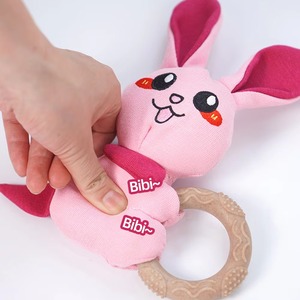 Jouet pour <span class=keywords><strong>chien</strong></span> en peluche durable et couineur avec nœud en corde de coton, jouet interactif en forme d'animal pour le nettoyage des dents, pour chiens de petite et moyenne taille, OEM - Product Image 2