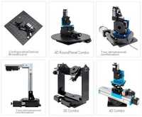 Mesa Rotatoria Motorizada de Precisión con Husillo de Bolas, Recorrido de 360 Grados, Precisión de 0.01mm, Plataforma de Indexado CNC para Fresado, 300mm, OEM