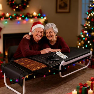 Weihnachts geschenk Hochwertige faltbare Ganzkörper-Smart-Bett-Massage therapie Hersteller Best <span class=keywords><strong>Syogra</strong></span> Jade Thermal Massage Bett - Product Image 1