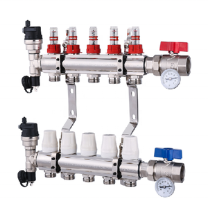 Ướt hydronic <span class=keywords><strong>underfloor</strong></span> hệ thống sưởi ấm đa tạp, nước nóng lưu thông pex Đồng hồ đo lưu lượng sàn sưởi ấm đa tạp - Product Image 1