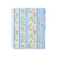 Cuaderno Espiral con Ilustraciones Florales Garden Breeze A4, 100 Hojas, con Banda Elástica y Separadores