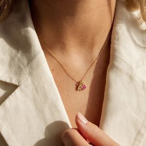 Charme personnalisé de douze étoiles collier de pierre de naissance minuscule 12 signes du zodiaque collier d'horoscope cadeau d'anniversaire de noël - Product Image 5