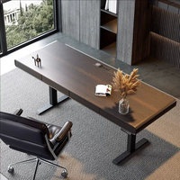 Bureau électrique intelligent à hauteur réglable avec prise et tiroirs de rangement, hauteur ajustable pour usage professionnel