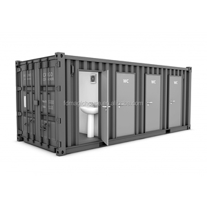 Toilettes publiques préfabriquées 40HQ - Bloc <span class=keywords><strong>de</strong></span> toilettes modulaire en acier inoxydable, certifié Watermark et SAA, pour extérieur - Product Image 4