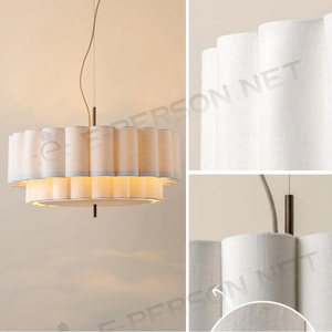 Lustre <span class=keywords><strong>en</strong></span> <span class=keywords><strong>tissu</strong></span> rétro nordique, luminaire suspendu moderne <span class=keywords><strong>en</strong></span> fer <span class=keywords><strong>pour</strong></span> <span class=keywords><strong>chambre</strong></span> à coucher, salon, salle à manger - Product Image 3