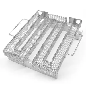 304不锈钢方形冷烟发生器-烧烤炉烧烤配件发烟盒
