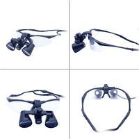 Lampe frontale chirurgicale sans fil LED 3W 503G-9 pour usage dentaire/ORL/chirurgie générale/vétérinaire avec loupe 2,5X-3,5X certifiée CE