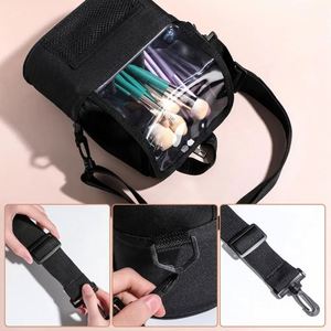 Trousse de maquillage professionnelle à doublure amovible, grande capacité, avec bandoulière réglable pour maquilleurs professionnels - Product Image 4