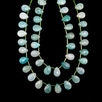 13X18mm naturel à facettes vert Amazonite goutte de pluie larme entretoises de pierres précieuses perles en vrac pour collier à faire soi-même entretoise à facettes bijoux
