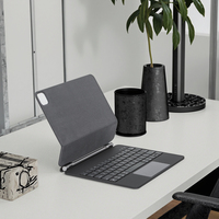 Clavier magique sans fil rechargeable RGB intelligent avec rétroéclairage LED coloré personnalisé USB Type-C pour iPad Air 4/5 Pro 11 pouces, anti-poussière